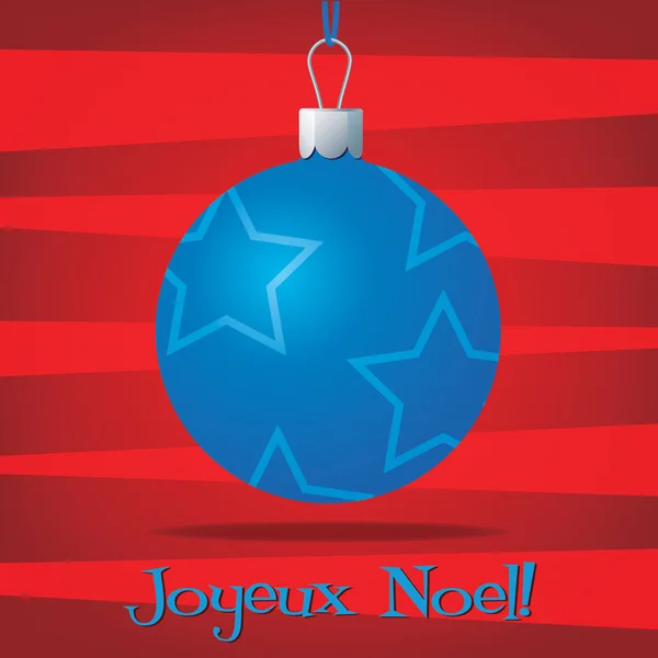 Funky tarjeta de decoración de Navidad francesa en formato vectorial — Archivo Imágenes Vectoriales