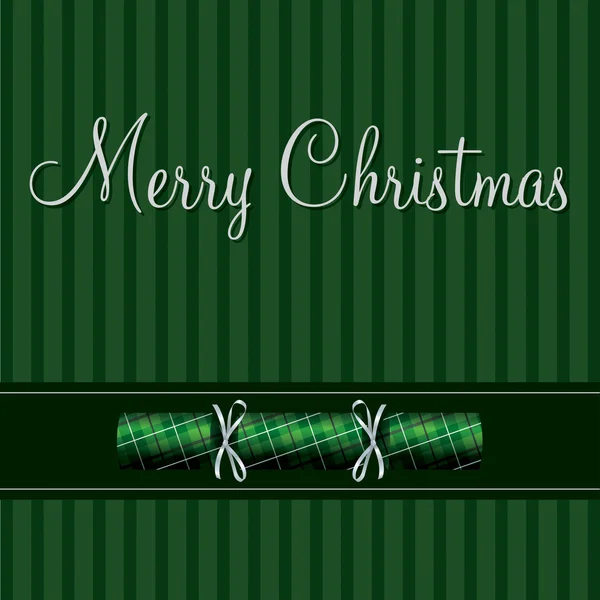 Joyeux Noël carte cracker plaid au format vectoriel . — Image vectorielle