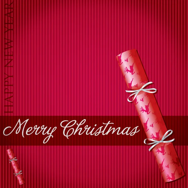 Joyeux Noël carte cracker au format vectoriel — Image vectorielle