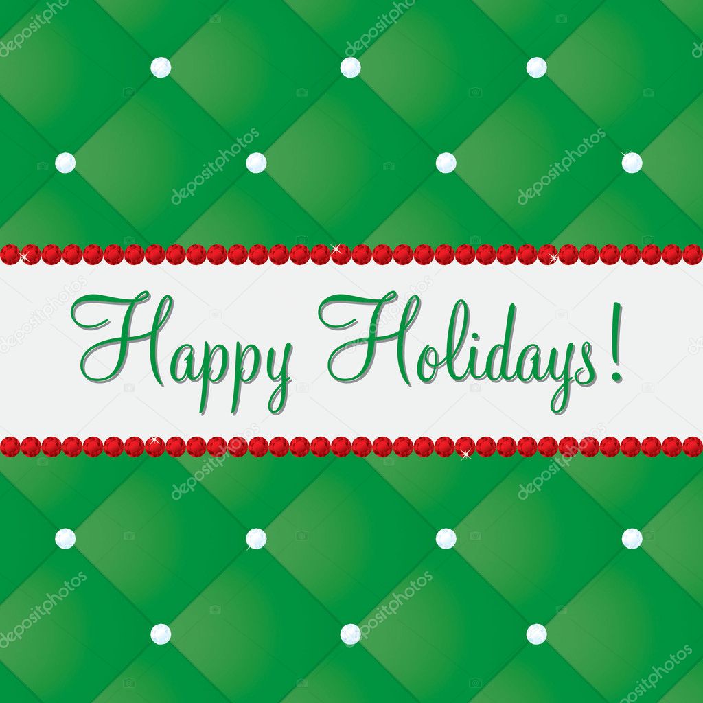 Happy Holidays bling card in vector format.