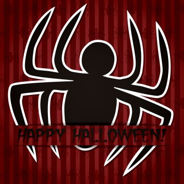 Mutlu Cadılar Bayramı sticker kartı Vektör formatında