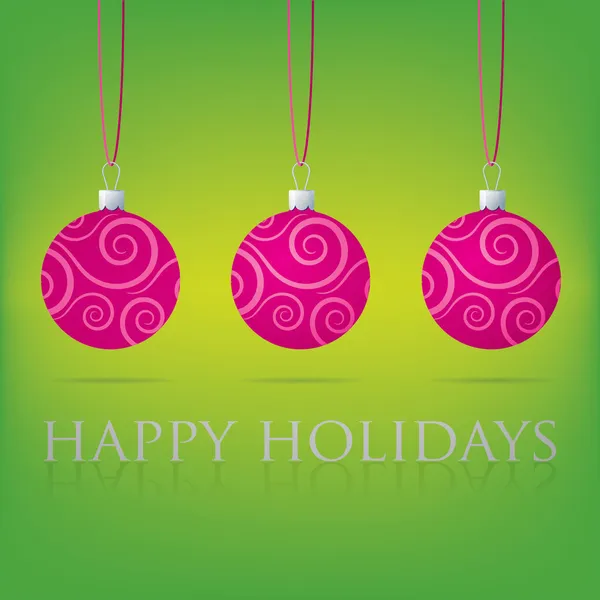 Carte Bright Happy Holidays en format vectoriel . — Image vectorielle