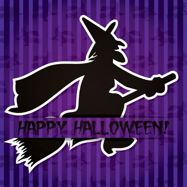 Tarjeta adhesiva Happy Halloween en formato vectorial — Archivo Imágenes Vectoriales