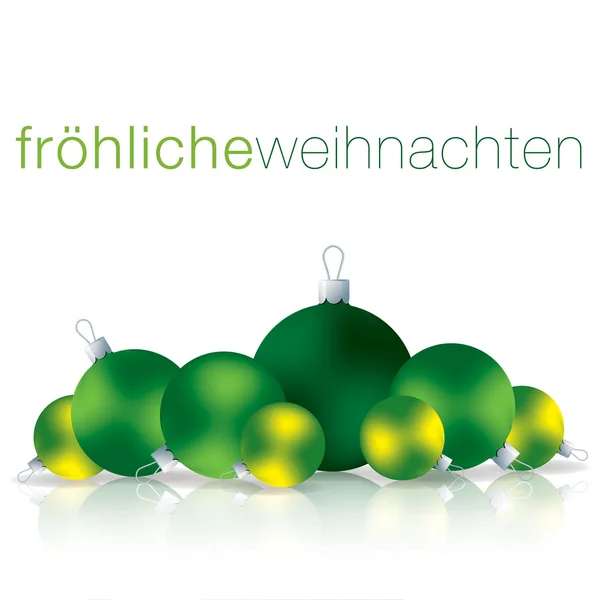 Deutsche Weihnachtsbaumkarte im Vektorformat. — Stockvektor