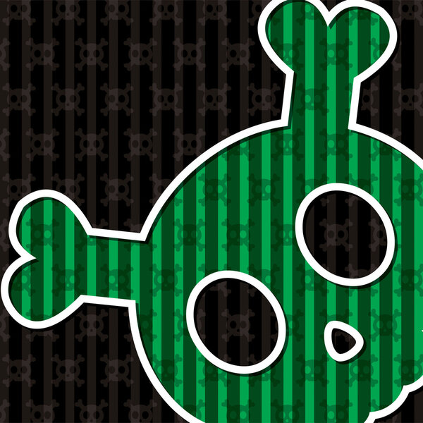 Счастливая карта Хэллоуина в векторном формате
