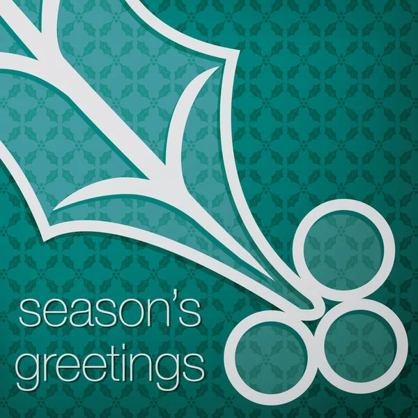 Découpez la carte d'arbre "Seasons Greetings" en format vectoriel — Image vectorielle
