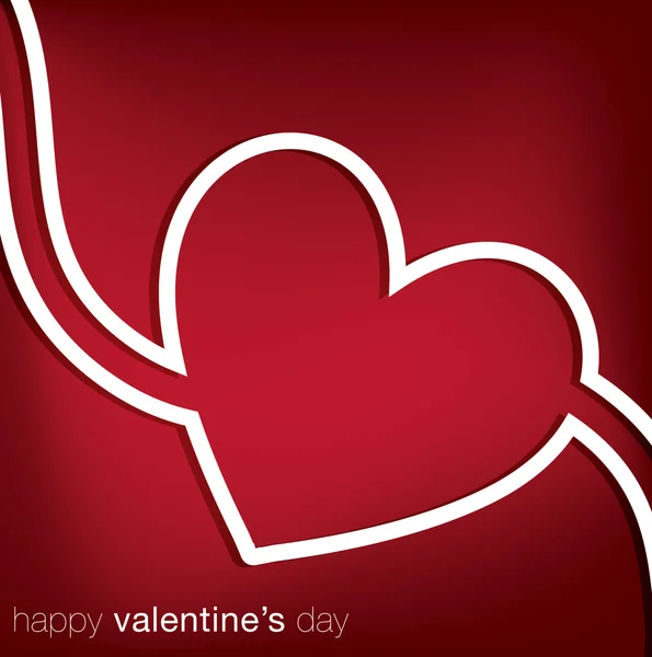 Tourbillon coeur Valentine's Day card en format vectoriel . — Image vectorielle