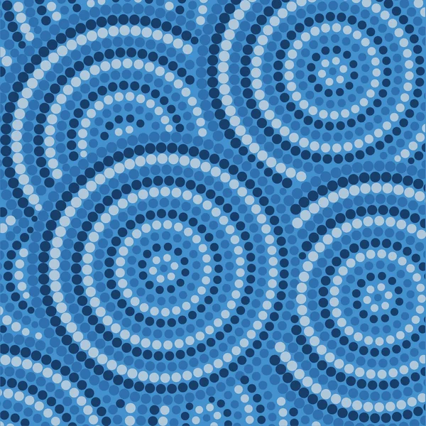 抽象的なベクトル形式でアボリジニのドット絵. — ストックベクタ