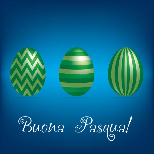 Carta d'uovo luminosa "Buona Pasqua" francese — Vettoriale Stock