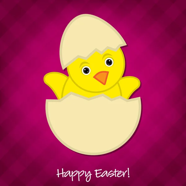 Baby Chick Easter card in vector format. — Stock Vector