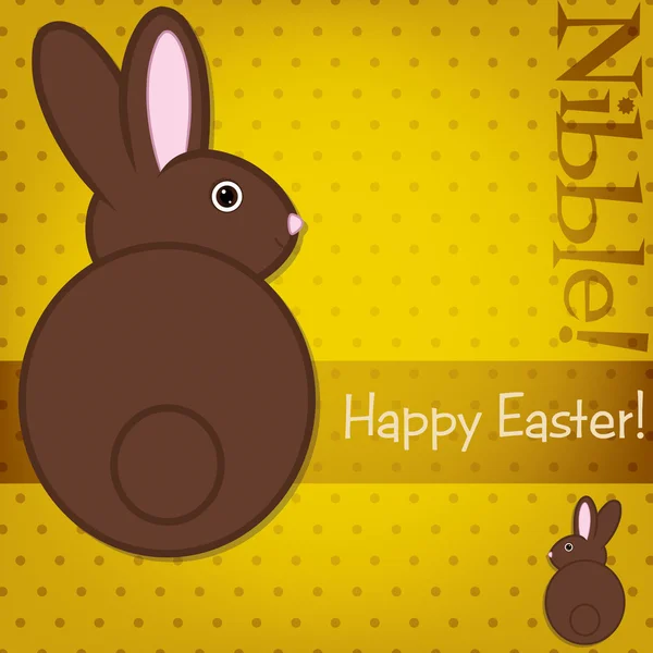 Tarjeta Easter Bunny en formato vectorial — Vector de stock