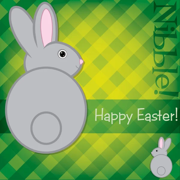Easter bunny card in vector format — Stock Vector