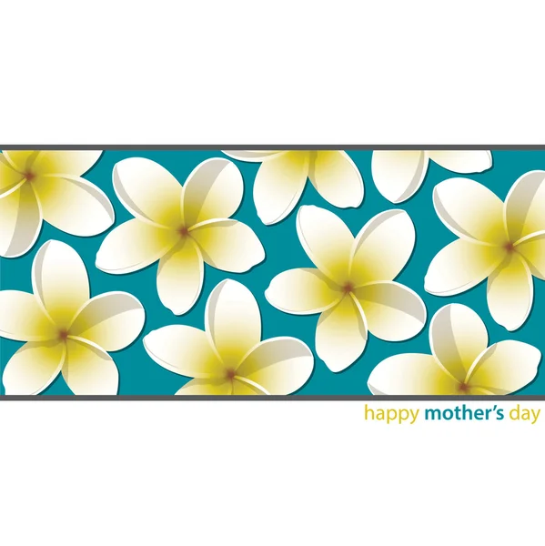 "Happy Mother's Day" flower card — Stock Vector