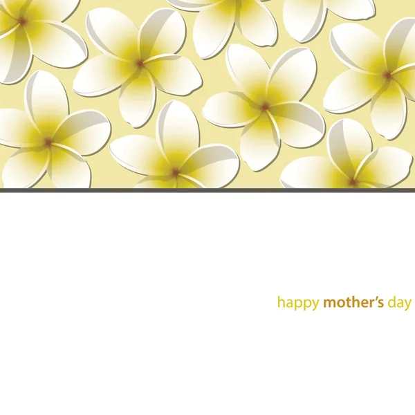 "Szczęśliwego dnia matki "kwiat karta — Wektor stockowy
