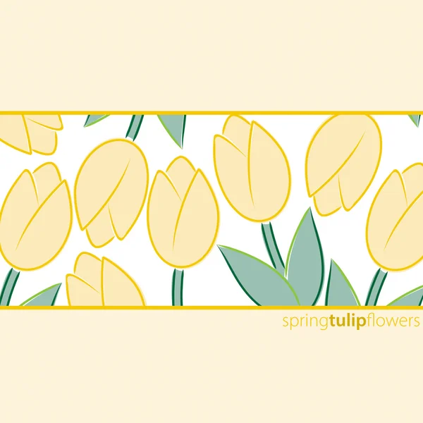 Fond tulipe au format vectoriel — Image vectorielle