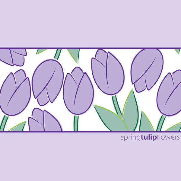 Tulip background in vector format — Stock Vector