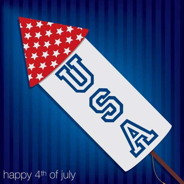4th of July card in vector format — Stock Vector