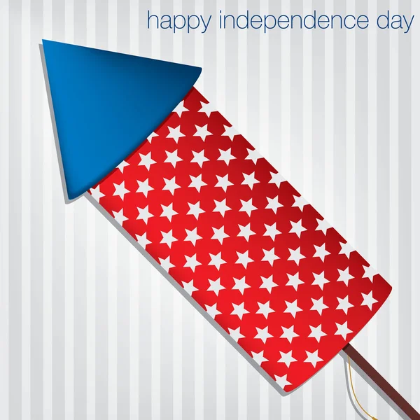 Happy Independence Day card in formato vettoriale — Vettoriale Stock
