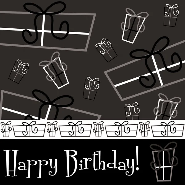 明るい幸せな誕生日カード — ストックベクタ