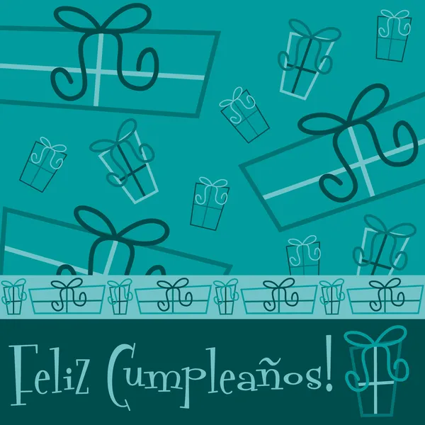Brillante tarjeta regalo de feliz cumpleaños — Archivo Imágenes Vectoriales