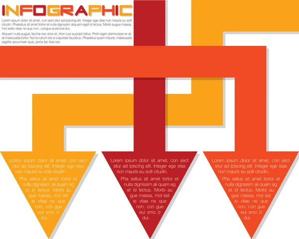 Světlé infographic šipky — Stockový vektor