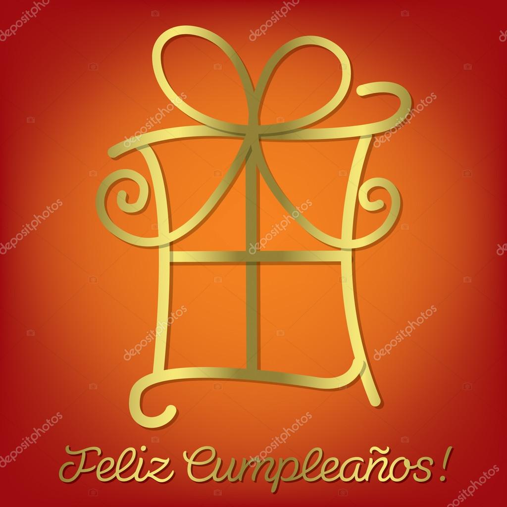 Helle spanische Glückwunschkarte zum Geburtstag von