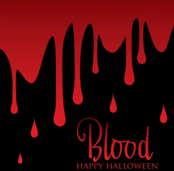 Blood spatter Halloween card — Stock Vector
