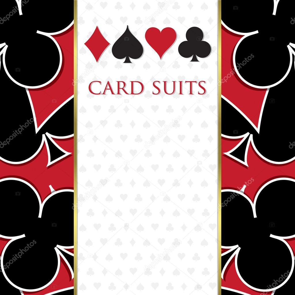 Playing card suit background