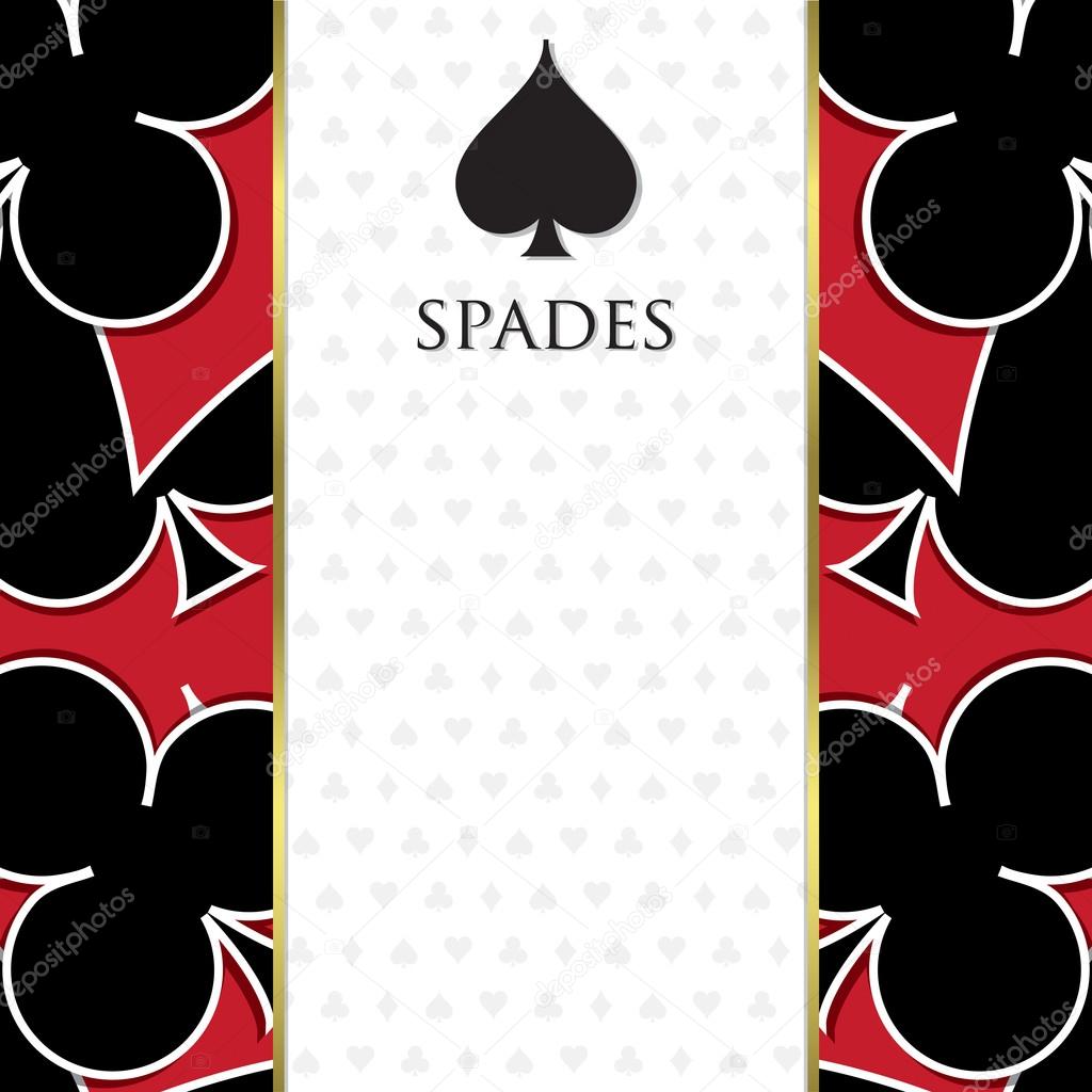 Playing card suit background