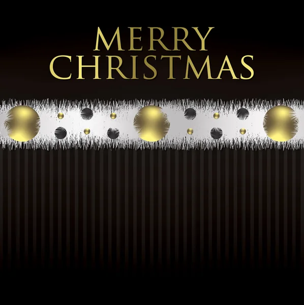 Carte de Noël Guirlande de boules et de moules — Image vectorielle