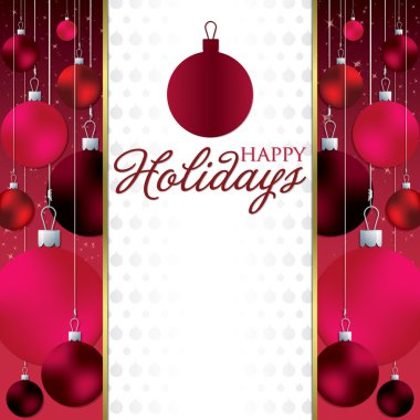 Noel baubles davetiye