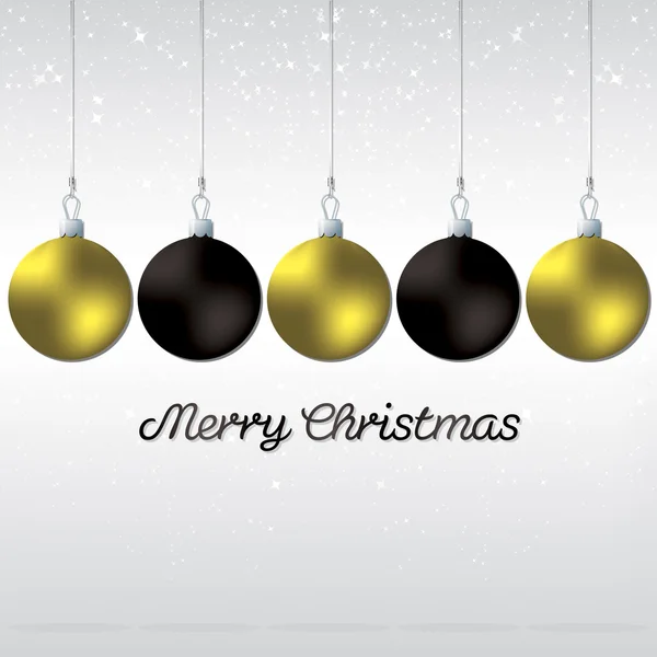 Carte de Noël boule élégante — Image vectorielle