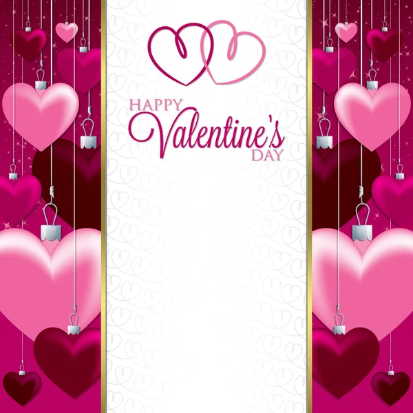 Tarjeta San Valentín — Vector de stock