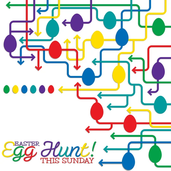 Easter Egg hunt poster — Stockvector