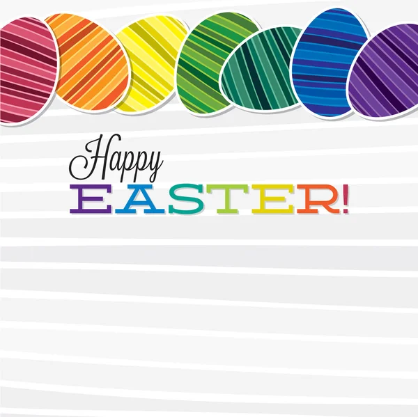 Retro Happy Easter card — Stock Vector
