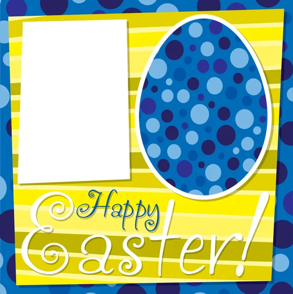 Lyse retro Happy påske kort – Stock-vektor