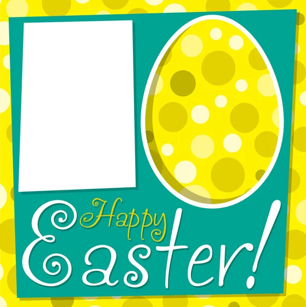 Bright retro Happy Easter card — Stock Vector