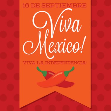 retro tarzı viva Meksika kartı