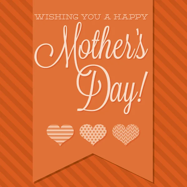 Happy Mothers Day card — Stock Vector