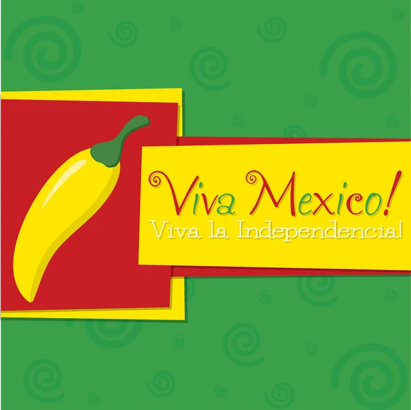 Tarjeta Funky chili 'Feliz Cinco de Mayo' — Vector de stock