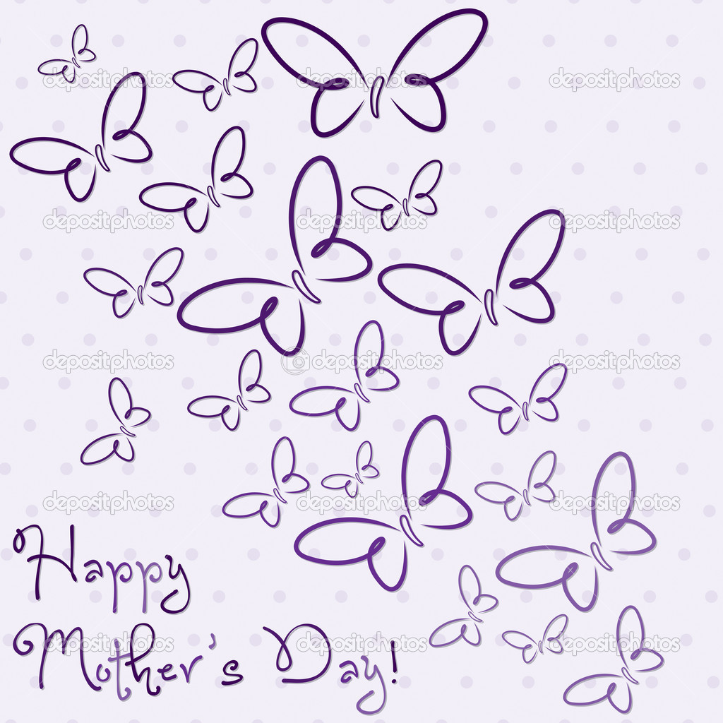 Happy Mother's Day butterfly card