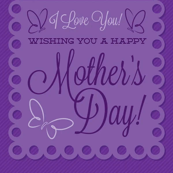 Papel picado Mother's Day card — Stock Vector