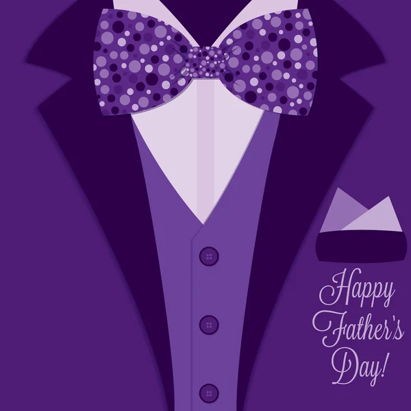Tarjeta violeta Día del Padre — Vector de stock