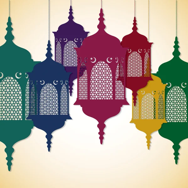 "a ramadan kareem lámpa" — Stock Vector