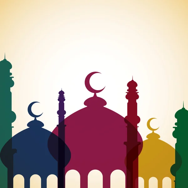 Mosquée "Ramadan Kareem " — Image vectorielle