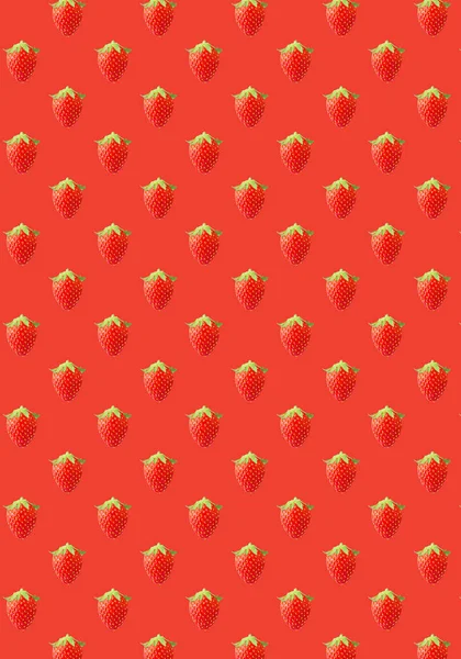 Seamless pattern isolated on red background — Stock Photo, Image