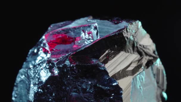 Latar belakang kristal berilium yang bergerak abstrak. — Stok Video