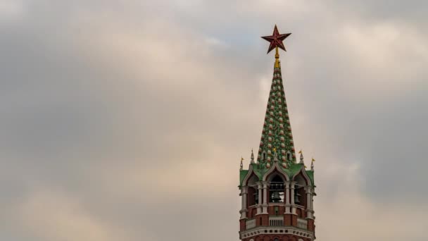 Спаська вежа Московського Кремля. — стокове відео