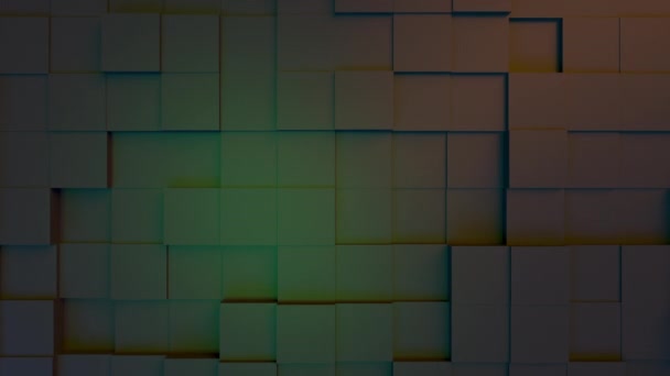 Animace geometrického povrchu s možností nekonečné smyčky — Stock video