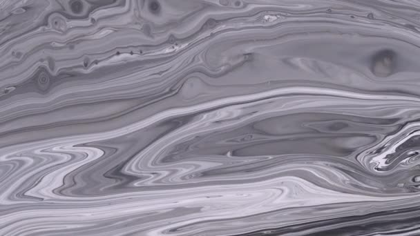 大理石の模様抽象的な液体の絵具背景クローズアップ — ストック動画